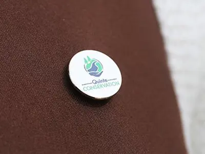 Enamel Pin with Quinte Conservation Logo.