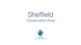 White canvas with 'Sheffield Conservation Area' written and the Quinte Conservation logo.
