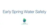Logo and text 'Early Spring Water Safety' for Quinte Conservation.
