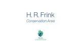 White canvas with 'HR Frink Conservation Area' written and the Quinte Conservation logo.
